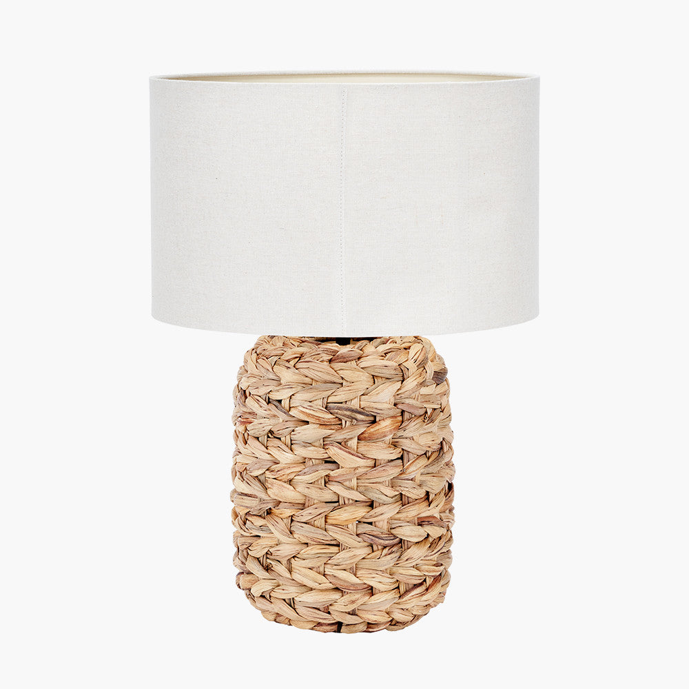 Zadi Natural Plaited Tall Water Hyacinth Table Lamp